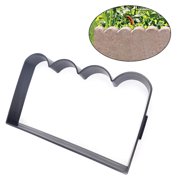 FOGGBET Fence Concrete Mold for Garden Walkway   16.5 x 10.2 DIY Brick Edging Paver Courtyard Mould, Reusable Plastic Cement Form for Sidewalk Lawn Path Backyard Patio Decor Black