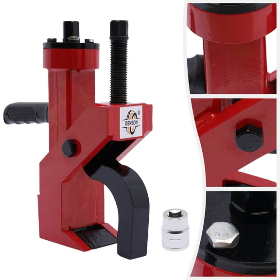 FOGGBET Heavy Duty Tire Bead Breaker Tool, 5 Inch Manual Hand Tool, 10000Lbs Force, for 1 2 3 Piece Tires and Tubeless Truck Rims, Universal Tire Removal Tool