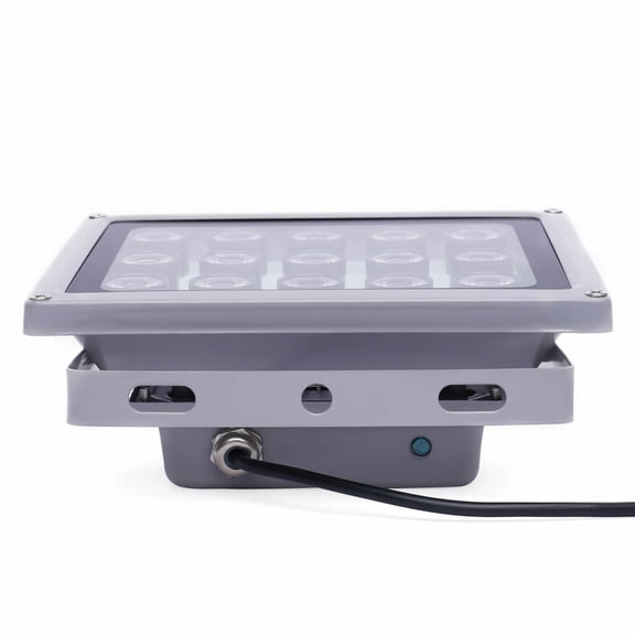 FOGGBET IR Illuminator Infrared Night 15 LED Night Vision Light 45 Level Angle Visual 15 LED IR Infrared Illuminator Night,DC 12V For CCTV Security Camer Camera 100m Outdoor Viewing