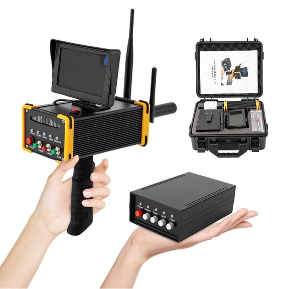 FOGGBET Metal Detector Professional High Accuracy Gold Detector Kit w/ LCD Display, 324.8ft Intelligent Remote Search Underground Metal Finder 360-440HZ for Gold Silver Copper Diamond