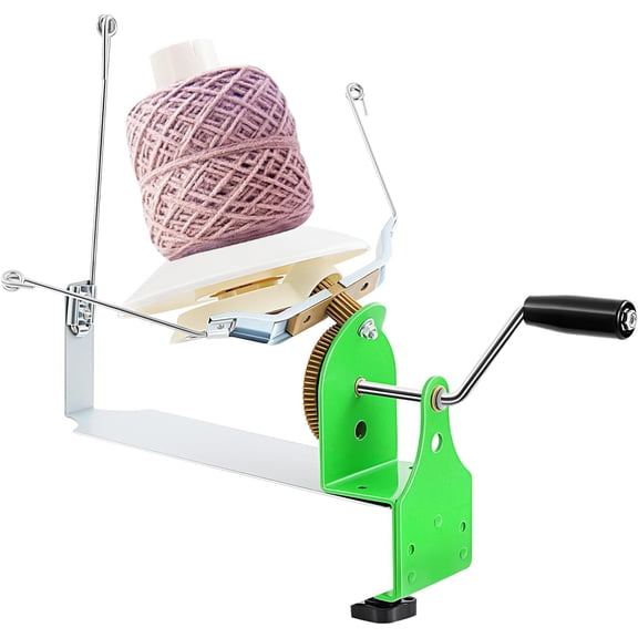 FOGGBET Yarn Winder Large Yarn Ball Winder Metal Yarn Fiber Wool Ball Winder Hand Operated Fiber Wool String Winder for Knitting, Crocheting 500g Capacity