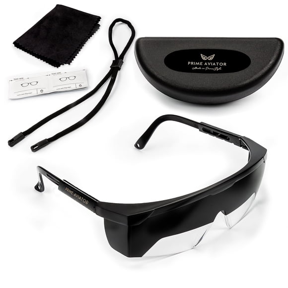 FOGGLES IFR Flight Training Glasses - Pilot Training & Simulating IMC, Sun Glare Protection, Adjustable Temples for Comfort, Blockalls, Hard Case