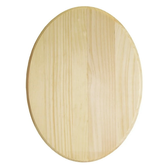 FOGGY BOTTOM UNFINISHED PINE OVAL PLAQUE, 6 -PACK