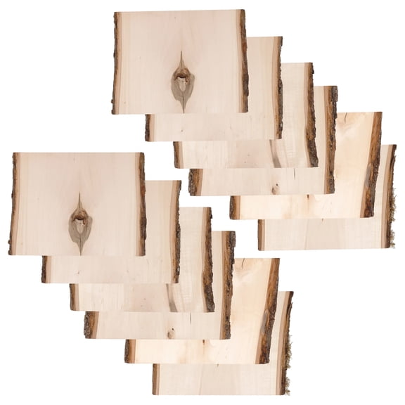 FOGGY BOTTOM WOODWORKS RUSTIC BASSWOOD LIVE EDGE, 12-PACK
