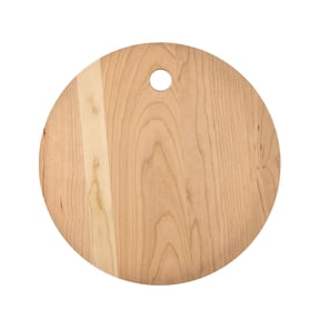 FOGGY BOTTOM WOODWORKS UNFINISHED CHERRY SERVING BOARD, CIRCLE, 4-PACK