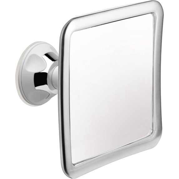 Fogless Shower Mirror for Shaving, 6.3" x 6.3" (Chrome) | Shatterproof Design, Anti Fog Coating, Upgraded Suction & 360° Swivel; Thoughtful Gift for Men Who Value Reliable Performance