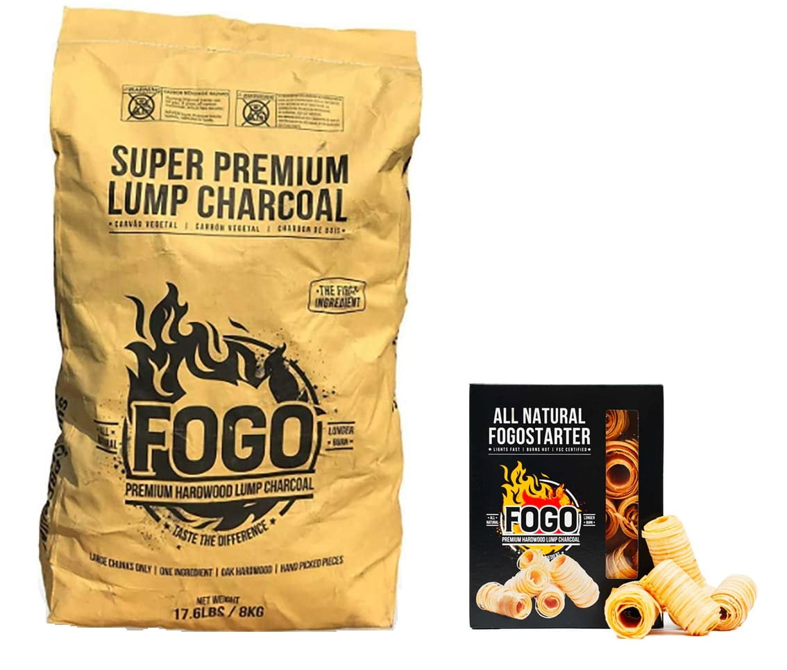 FOGO Super Premium Hardwood Lump Charcoal, Natural Large Sized Lump