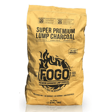 FOGO Super Premium Oak Restaurant All-Natural Hardwood Lump Charcoal, 17.6 Lbs