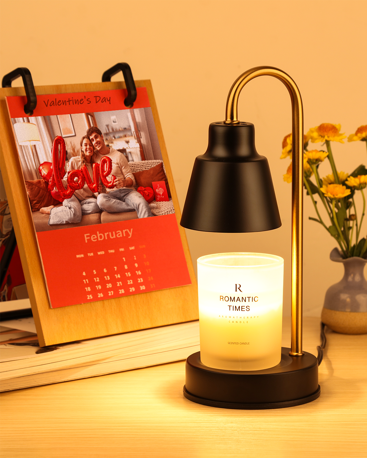 FOGULO Candle Warmer Lamp with Dimmer, Candle Warmer Adjustable