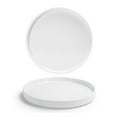 thumbnail image 1 of FOH DSP040WHP23 Soho 7-1/2 White Plate with Raised Rim - 12 / CS", 1 of 1