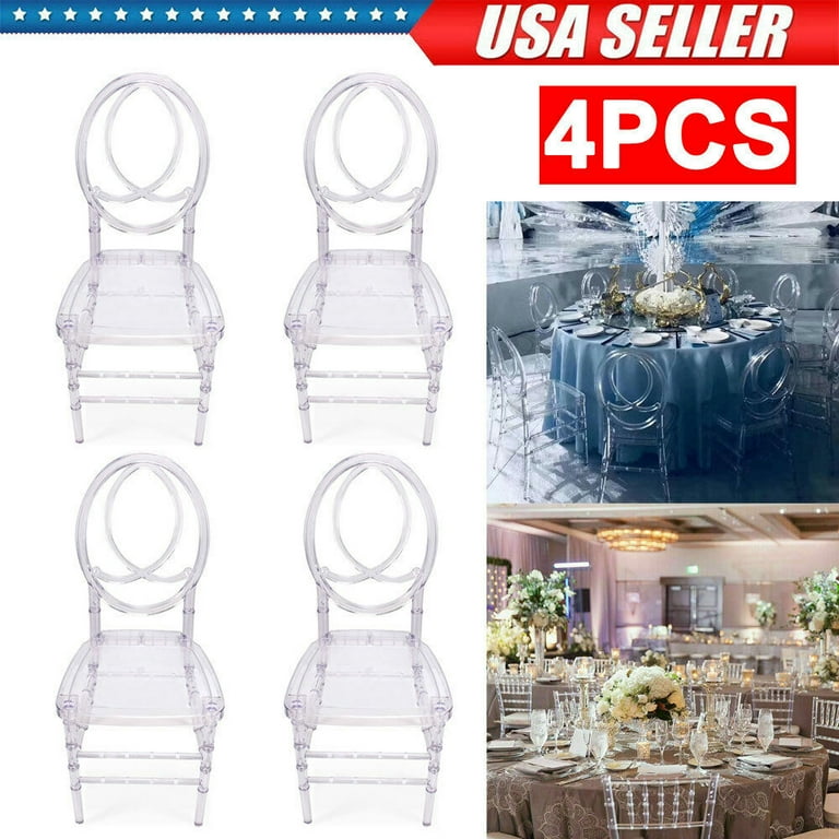 White Chair Cushion, Rental Reception Party Banquet