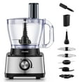 thumbnail image 1 of FOHERE 14 Cup 800w Food Processor, 2-Speed 6 Functions for Shredding, Slicing, Doughing, Emulsfying and Juicing, 1 of 11