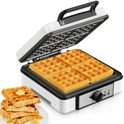 FOHERE 4 Slice Electric Waffle Maker, Non-Stick