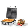 FOHERE Belgian 4Slice Waffle Maker, 1200W, NonStick, Browning Control, White