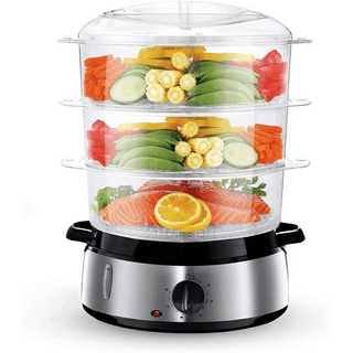 Kalorik 3-Tier Food Steamer, Color: White