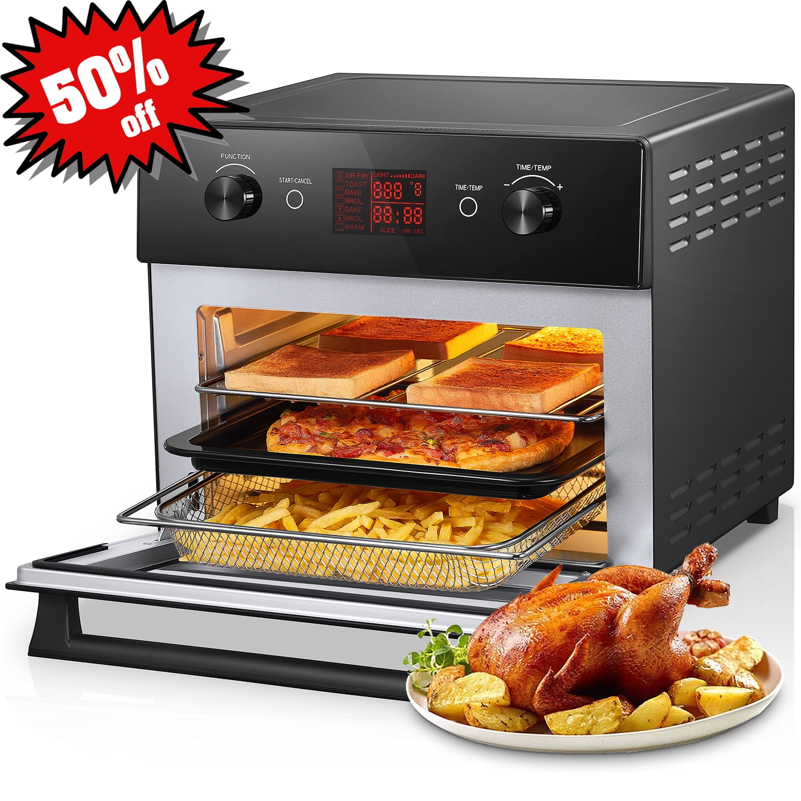 https://i5.walmartimages.com/seo/FOHERE-Air-Fryer-Toaster-Oven-Combo-20QT-Smart-Convection-Ovens-Countertop-7-Cooking-Functions-Roast-Bake-Broil-Fry-Free-Accessories-Included-1800W_15fa7efa-7b62-4b41-b275-cc969dfb2d80.2cbcc5bda8ec05aa5244de8a31e8c570.jpeg