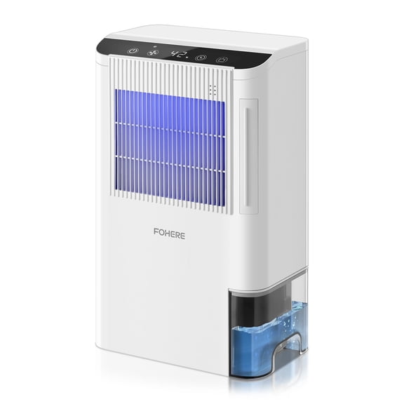 Dehumidifier for Home 1000 Sq. Ft, 85oz Large Water Tank Dehumidifiers for Basement, Bedroom & Bathroom with Drain Hose for Continuous Drainage, LED Humidity Display, Auto Shut-Off, 7 Color Light