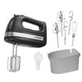 thumbnail image 1 of Hand Mixer with Storage Box, 5 Speeds and Turbo, FOHERE Electric Egg Beater with 6 Accessories, 1 of 10