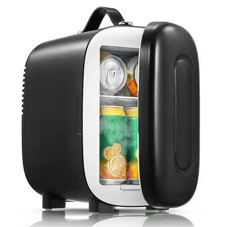 FOHERE Mini 5L Refrigerator, USB/AC/DC Power, Super Quiet, for Bedroom, Dorm, 6 lb