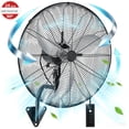 thumbnail image 1 of 24 Inch Wall Mount Fan with Oscillation, 3-speed, IPX4 Waterproof, High-speed Industrial Wall Fan, Suitable for Garages, Homes, Warehouses Use. FOHERE, 1 of 9