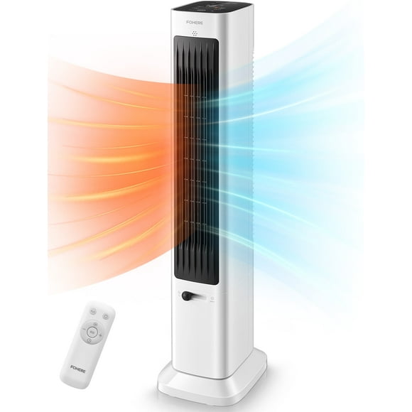 FOHERE Oscillating Tower Fan and Space Heater 3 Speed High Velocity Fan, 17.3 lb