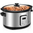 thumbnail image 1 of Fohere Oval Programmable Multifunctional 6 Qt Slow Cooker, 1 of 8