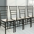 thumbnail image 1 of FOHFurniture Set of 4 Black Acrylic Chiavari Chairs, Modern Dining Ghost Chair, 1 of 7