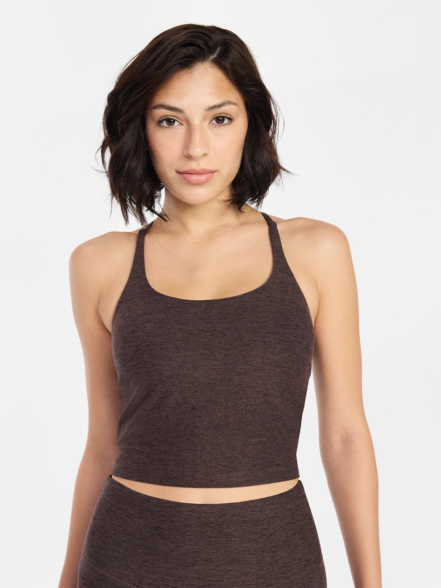 Avia Women's and Women's Plus ButterCore Foil Sports Bra Tank Top, Sizes XS-4X