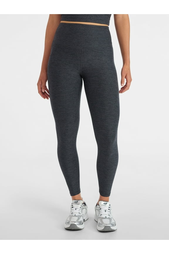 Women's and Women’ Plus Foil Leggings, 7/8 Length, 25" Inseam, Sizes XS-4X