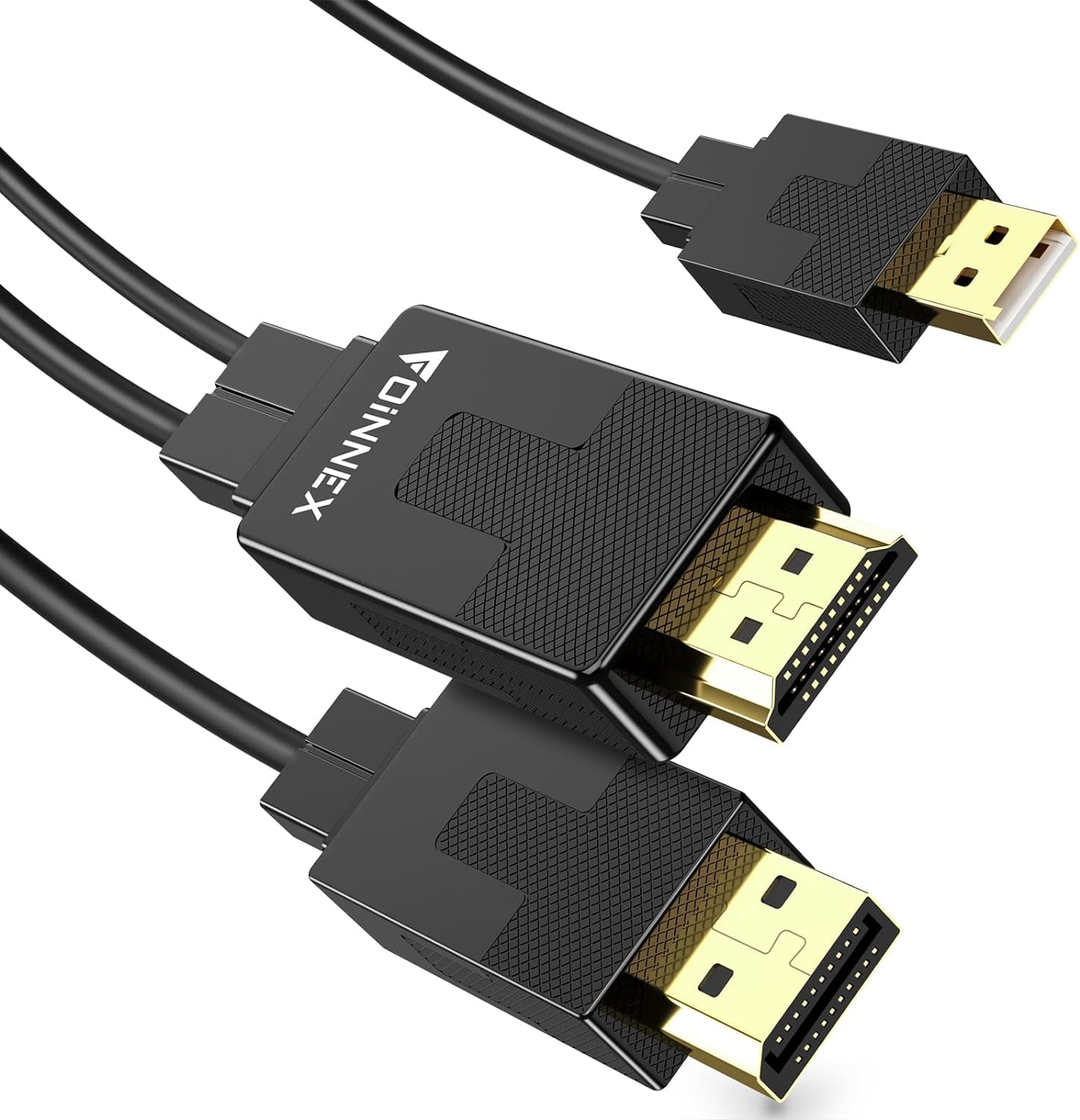 FOINNEX HDMI to DisplayPort (DP) Cable 4FT, Transmits Signal only from HDMI  Output to DisplayPort Input, Supports