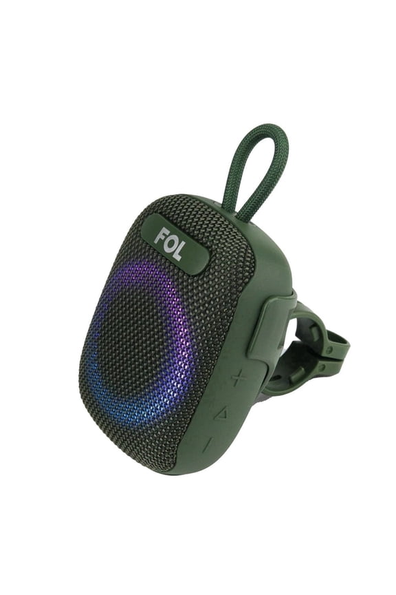 FS-S195 LED Lighting Wireless Portable Speaker with Charging Cable, Green