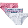 thumbnail image 1 of FOL Women's 3 Pack Assorted Cotton Low-Rise Hipster Panties, Assorted, 6, 1 of 3