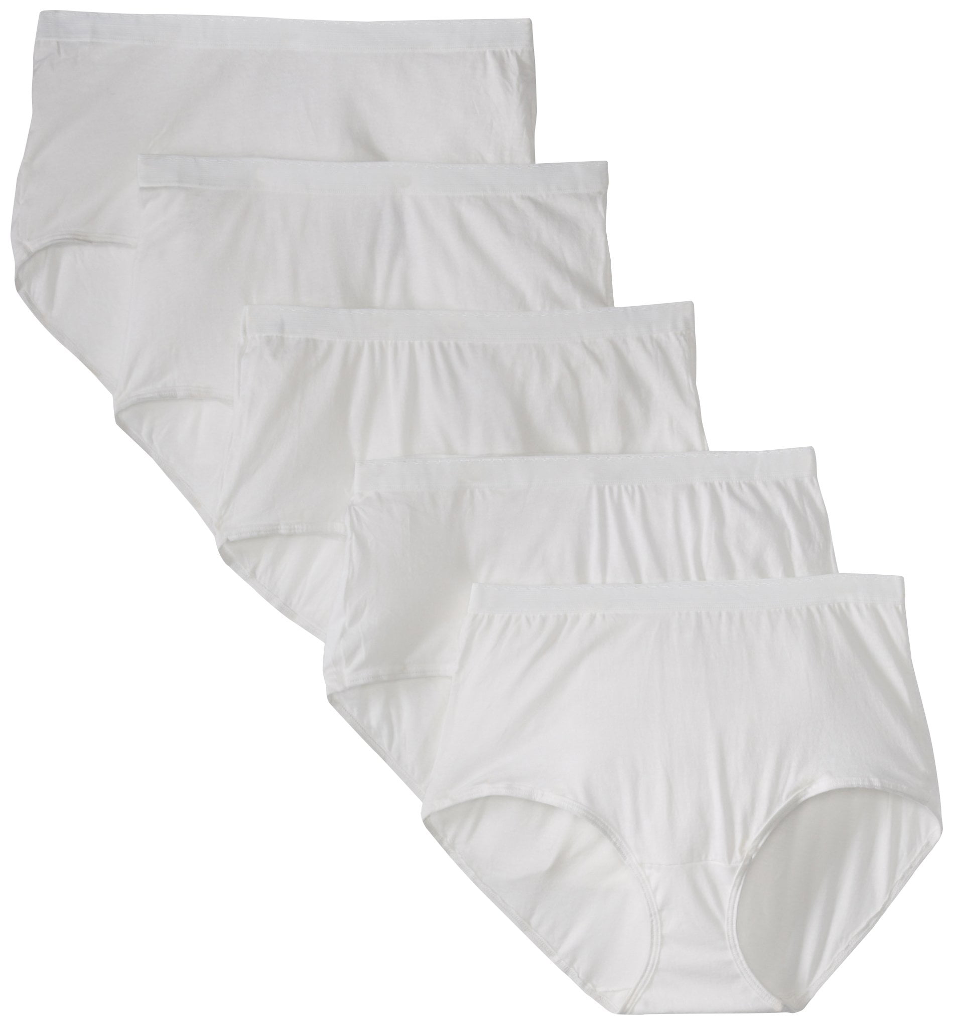 Fruit of the Loom Women's Plus Size Fit for Me 5 Pack Cotton Panties, Assorted, 4X-Large (11) price in UAE | Amazon UAE