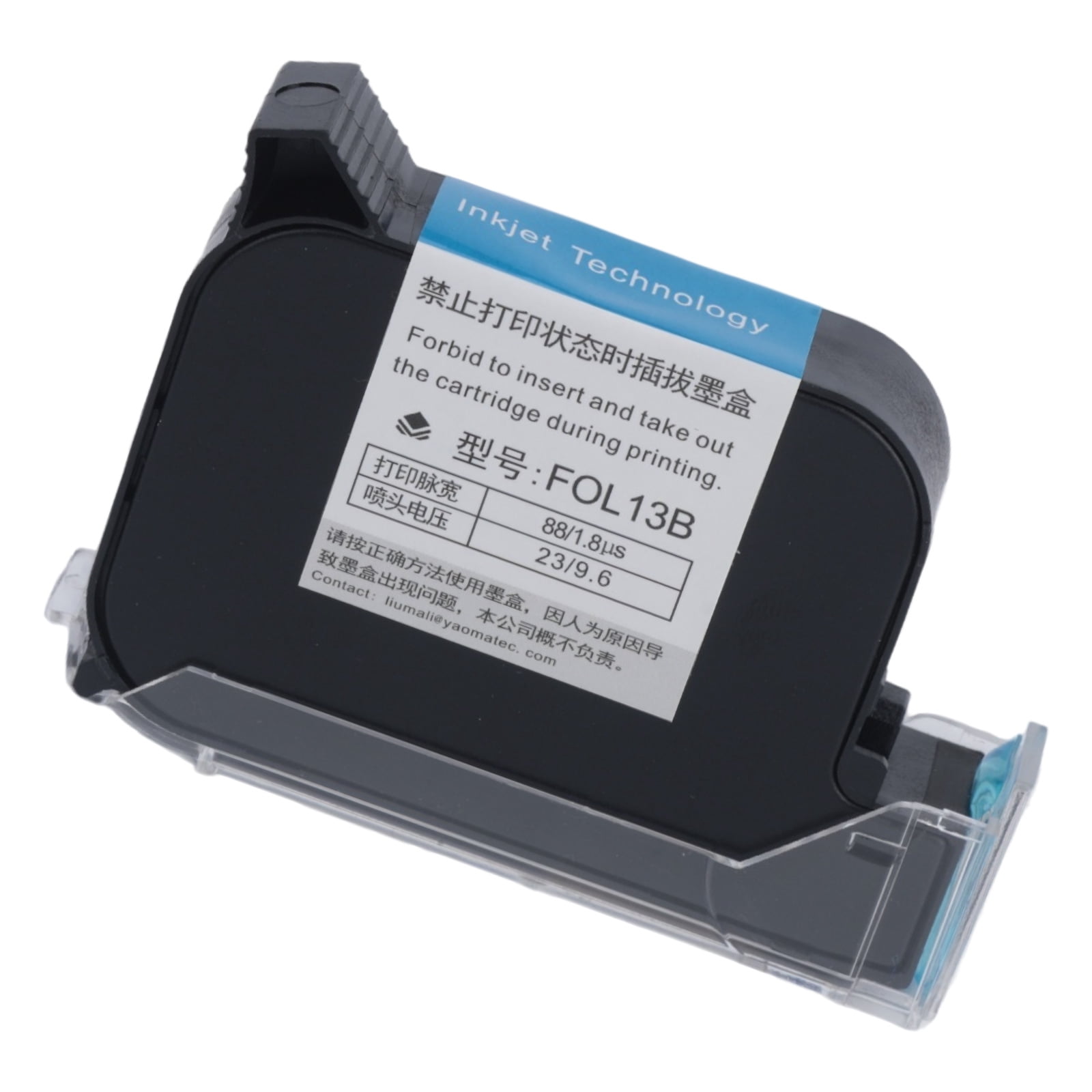 Hanheld Inkjet Printer FOL13b Drying Ink Cartridge 12.7mm Handheld Inkjet Printers Solvent ...