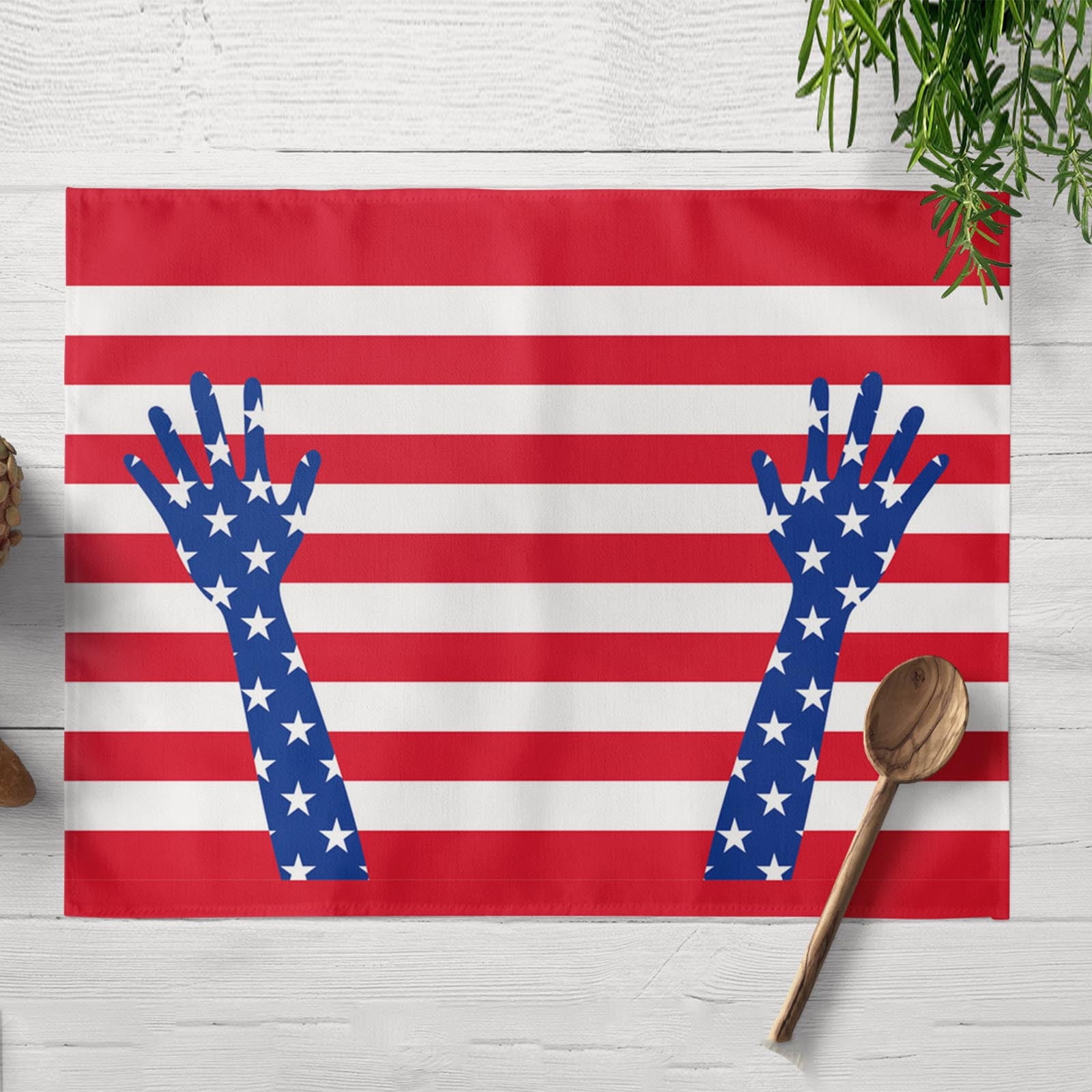 FOLAMADAK Convenient Tableware SuppliesLinen Placemats for Holiday