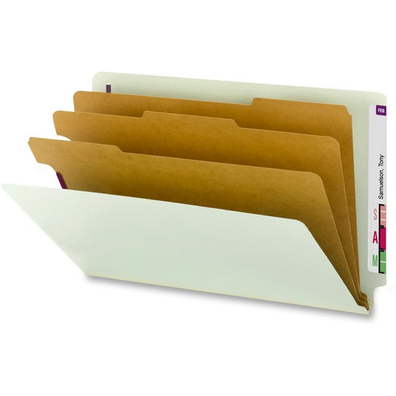 Smead 1/3 Tab Cut Legal Recycled Classification Folder