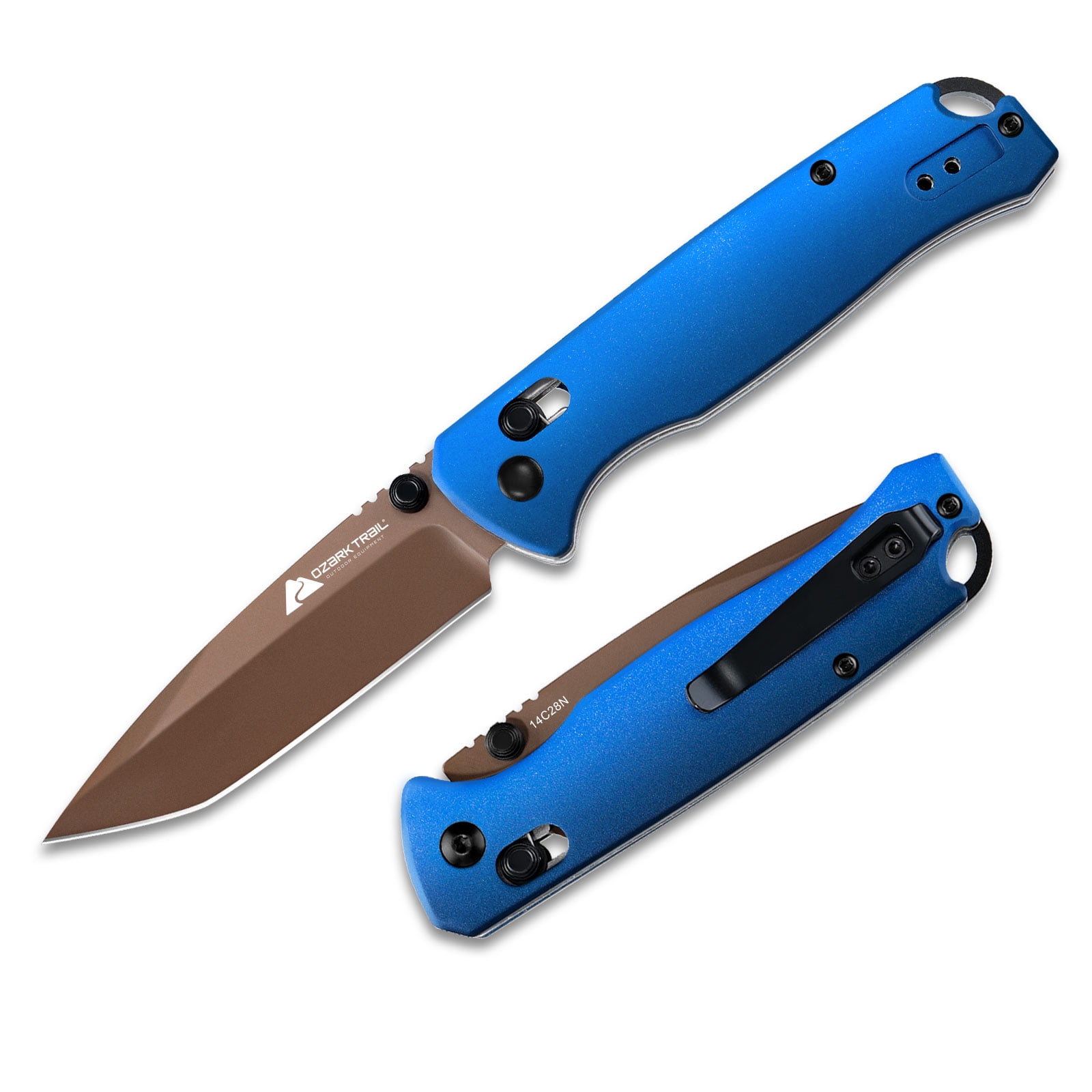 14kgfブルーオブシディアンⅨ Ozark Trail 7.5 inch Folding Knife 3.25