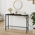 FOLDLIFE Console Table with Power Outlets & USB Ports, Narrow