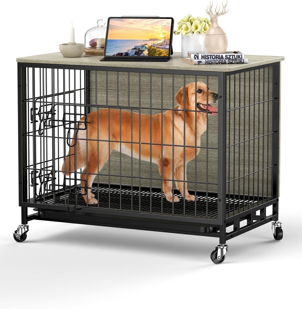 Dog Kennel Indoor YITAHOME Large Dog Crate, 41 Heavy Duty Dog