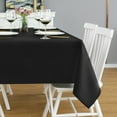 thumbnail image 1 of FOLINS&HOME Black Rectangle 60 x 120 inch Tablecloth - Waterproof & Wrinkle Free Heavy Duty Washable Polyester Table Cloths for Party, Banquet, Dining - Rectangular/Square, 1 of 8