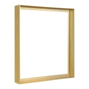 FOLKOR Canvas Frame for 20x30" Canvas Painting, Framed Wall art DIY Metal Canvas Floating Frame with 1.5 Inch Deep for Oil Paintings Art Prints Artwork, Floater Frame for Living RoomGold.
