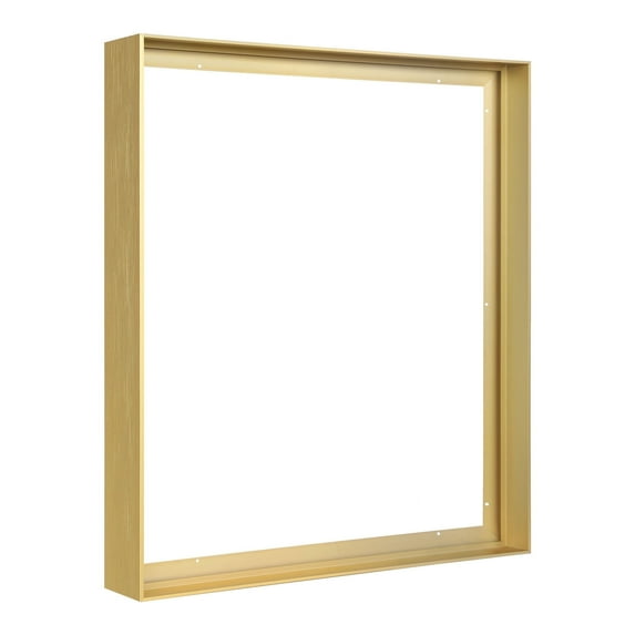FOLKOR Canvas Frame for 20x30" Canvas Painting, Framed Wall art DIY Metal Canvas Floating Frame with 1.5 Inch Deep for Oil Paintings Art Prints Artwork, Floater Frame for Living Room(Gold).