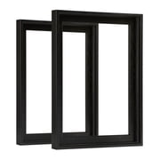 FOLKOR Floating Frame for 16x20 Inch Canvas Prints, 2 Pack Canvas Frames for Painting Art, 0.6-0.8  Deep Art frame for Canvas painting/Wall Prints/Diamond Painting/Paint by Numbers Black