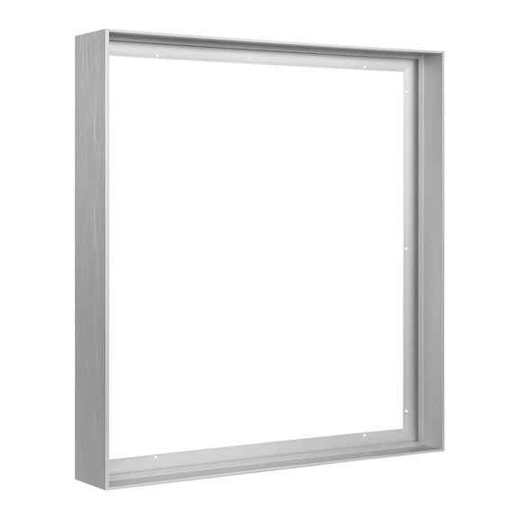FOLKOR Floating Frame for 36x48 Canvas Paintings, DIY Metal Canvas Frame with 1.5" Deep, Modern Floater Frame for Oil Paintings Portrait Landscape Living Room Home Office Wall Art Decor (Silver)