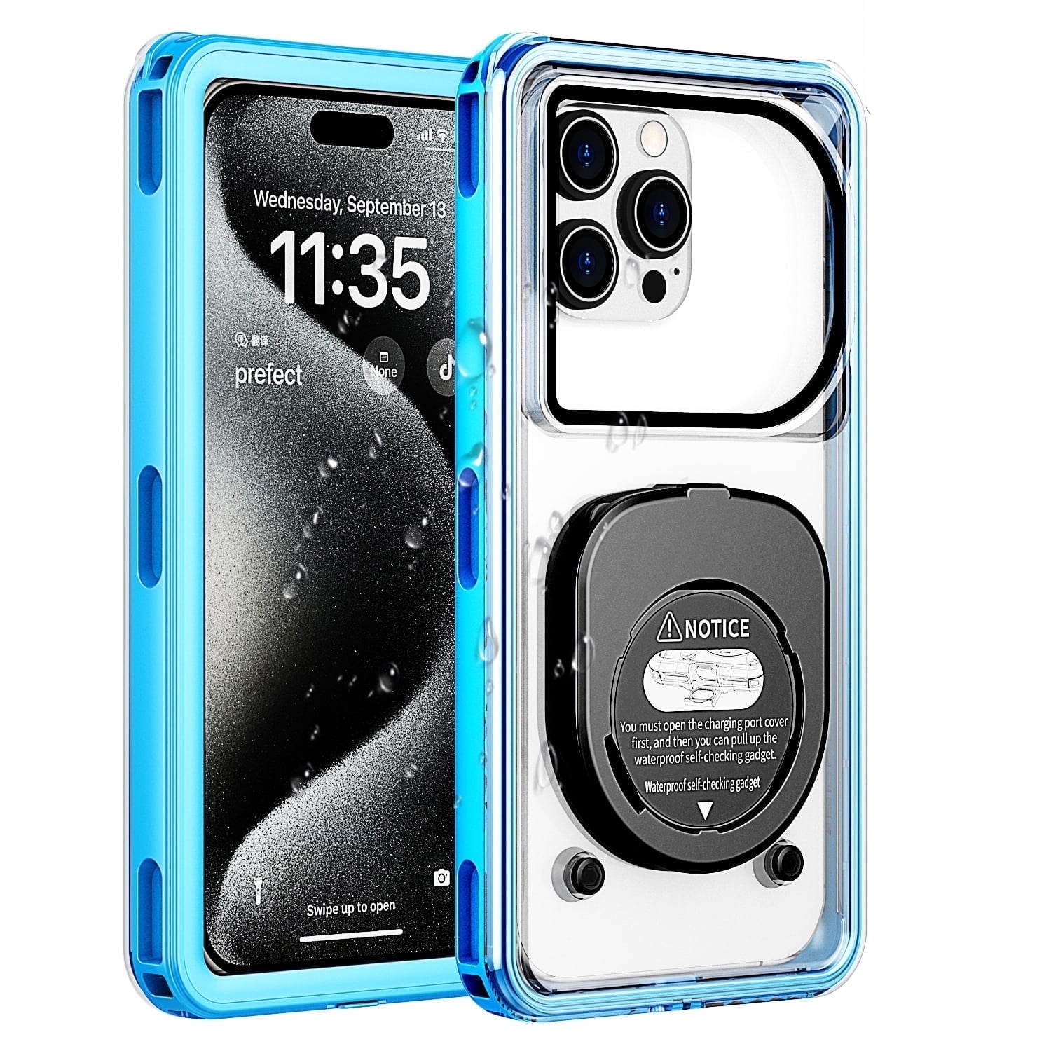 Foluu Waterproof Phone Pouch IPX8 Floating Dry Bag, Universal Waterproof Phone Case for iPhone Samsung up to 6.9", Beach Swimming Travel Essentials