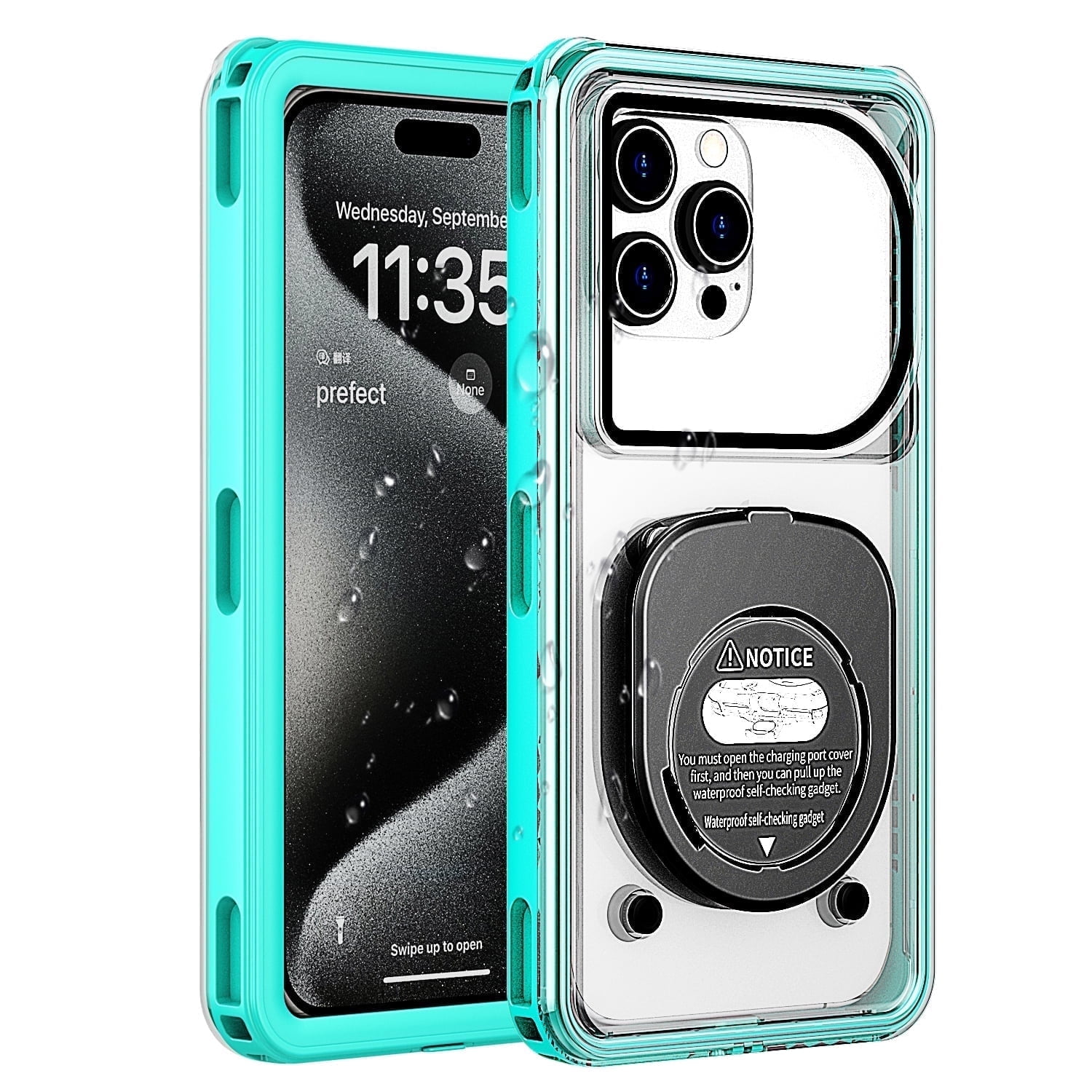 Foluu Waterproof Phone Pouch Case, 1Pack IPX8 Cell Phone Dry Bag, 6.9"