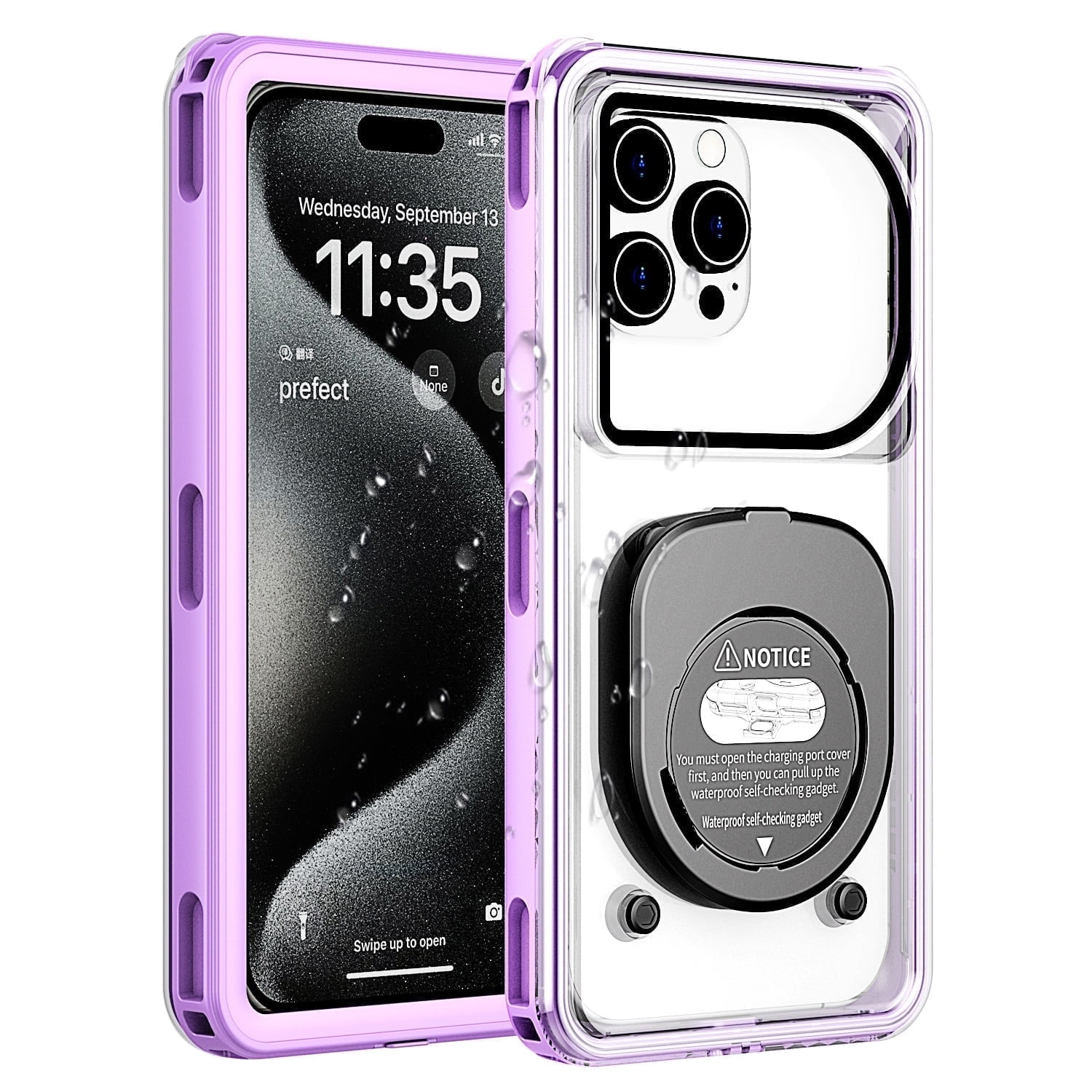 Foluu Waterproof Phone Pouch, Waterproof Phone Case, IPX8 Cellphone Dry Bag Beach Cruise Ship Essentials, 1Pack-6.9"