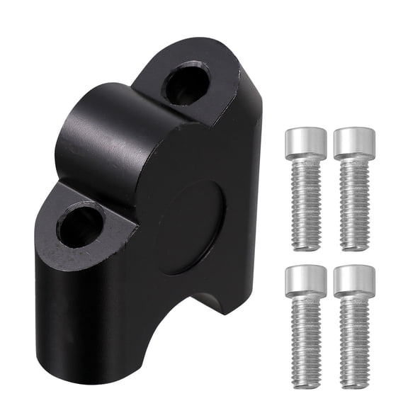 FOLOYORI 1 Black Handlebar Riser for Motorcycle with Anodized Finish