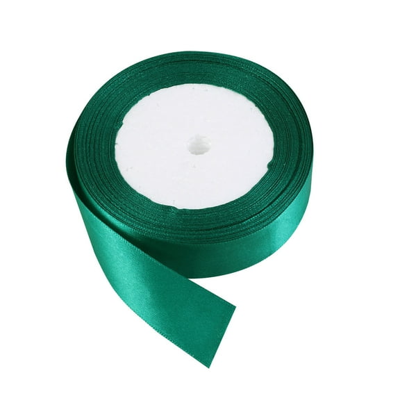 FOLOYORI 1 Roll Green Fabric Wired Ribbon for Corset Lacing and Car Bows