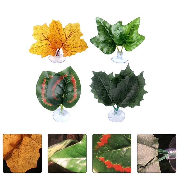 FOLOYORI Hammock for Aquarium Fish Marine Aquarium Accessories 4Pcs 3.5X2.4in